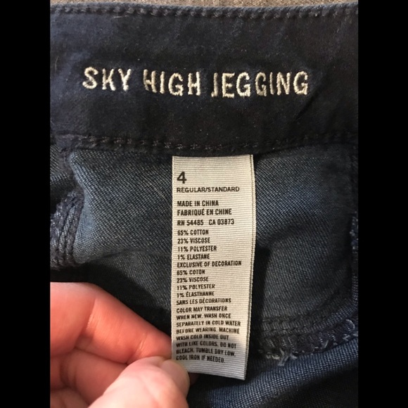 AE Dark Blue Sky High Jeggings - Picture 3 of 4